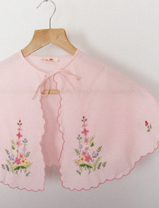embroidery pink cape