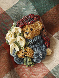 teddy bear brooch