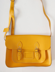 the leather satchel bag