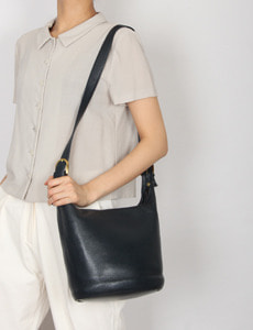 navy leather bag