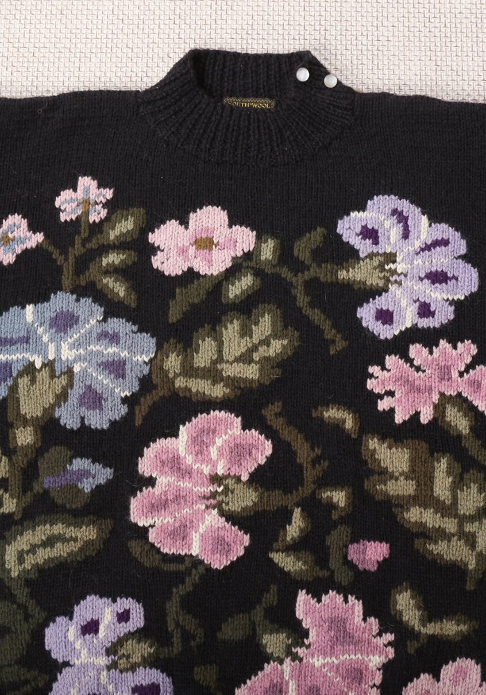 flower hand knit