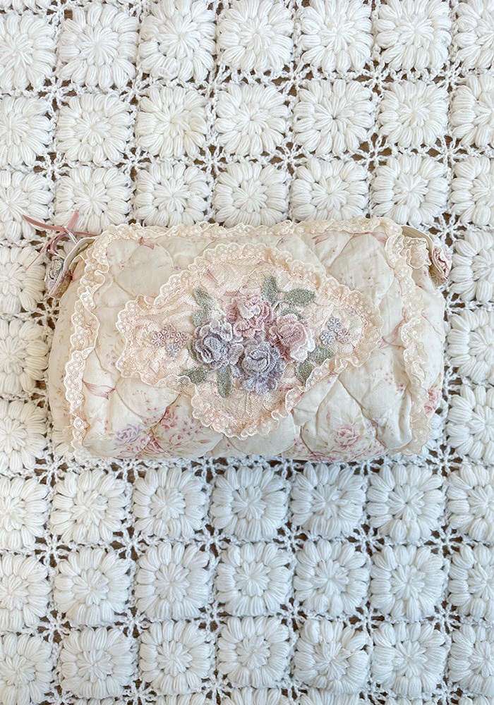 pastel pink pouch