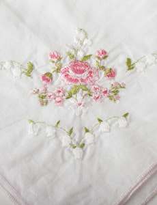 needlepoint handkerchief